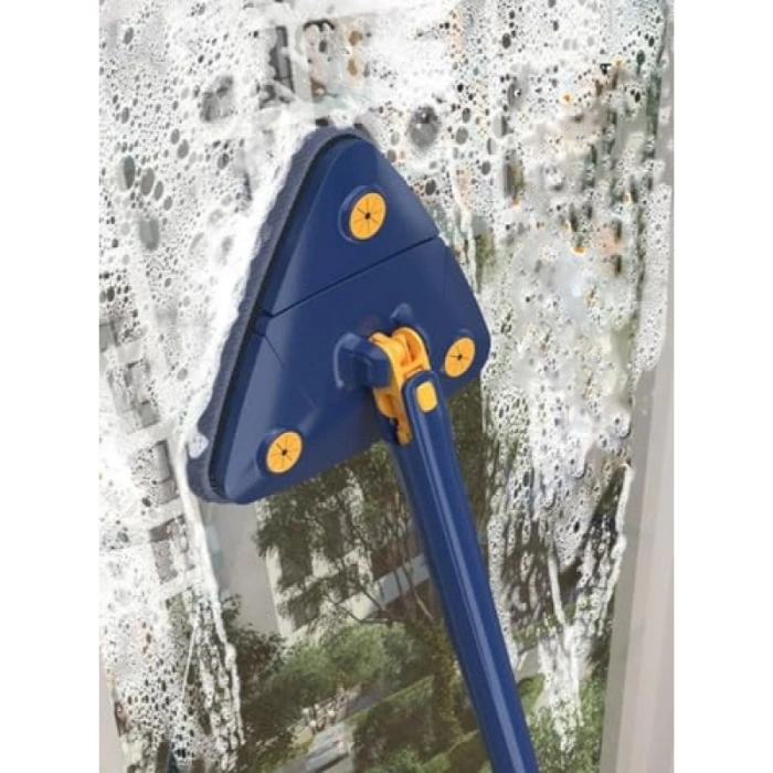 Kendinden Sıkmalı Üçgen Mop, Mavi Renk