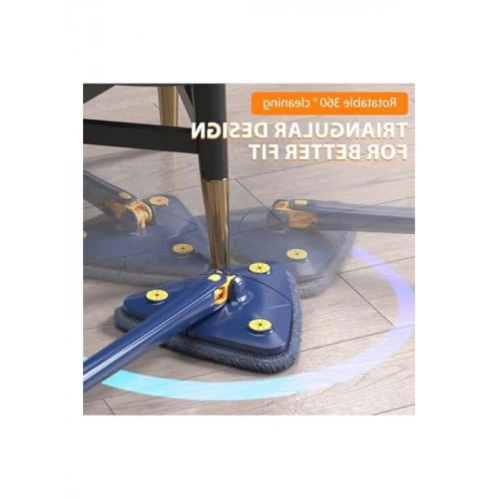 Kendinden Sıkmalı Üçgen Mop, Mavi Renk