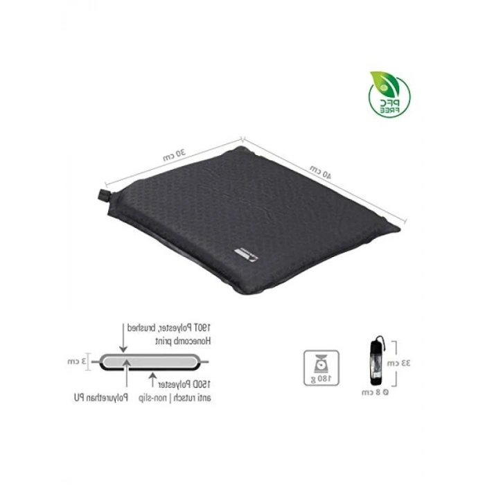 Kendinden Şişen Siyah Koltuk Yastığı