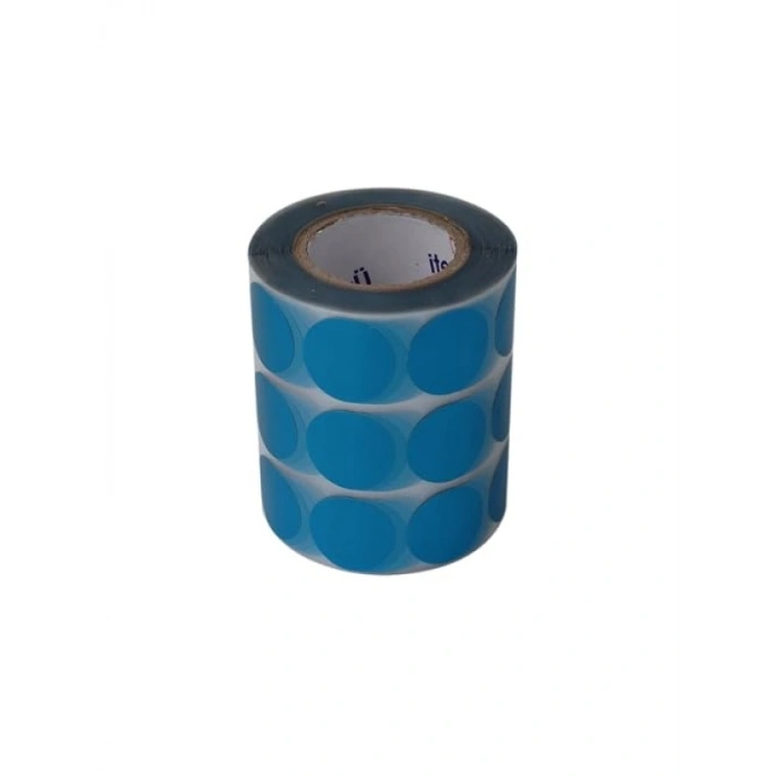 Kendinden Yapışan Metalize Kuşe Etiket 25mm x 25mm Rulo, 2500 Adet