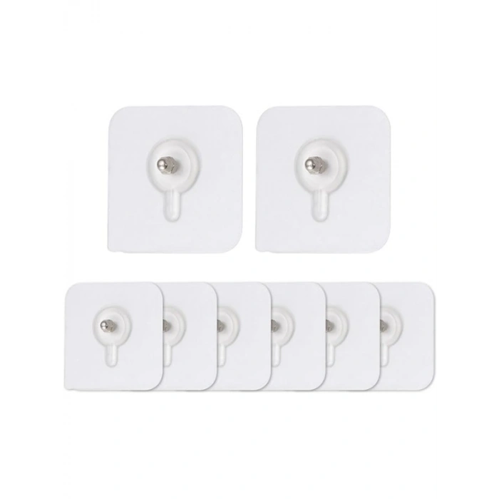 Kendinden Yapışkanlı Çok Amaçlı Şeffaf Askı Aparatı - 8 Adet