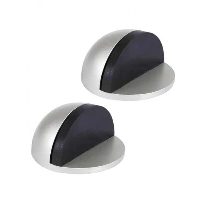 Kendinden Yapışkanlı Kapı Stoperi - 2 Adet Gri Tampon