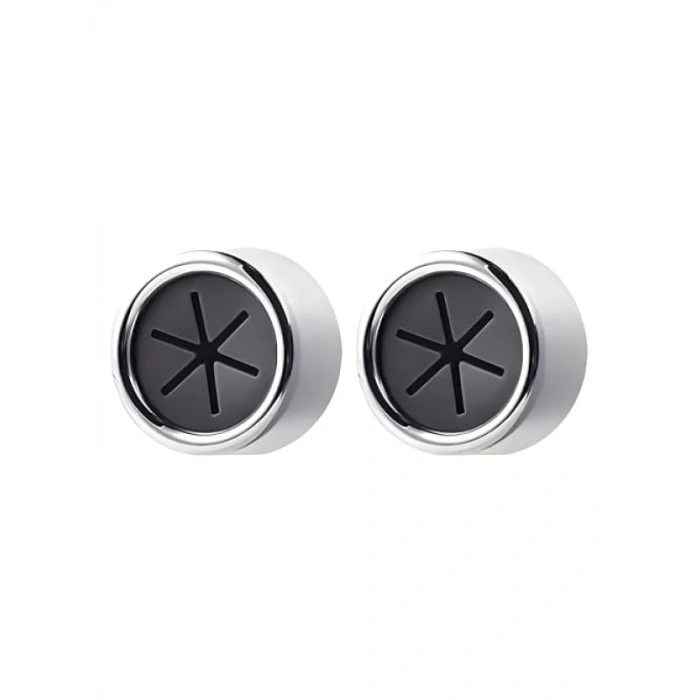 Kendinden Yapışkanlı Modern Duvar Havlu Askısı | 2li Set | Siyah-Gri