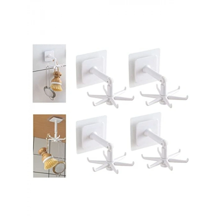 Kendinden Yapışkanlı Mutfak Gereç Tutucu - 6 Kancalı