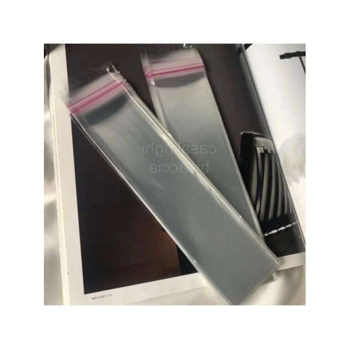 Kendinden Yapışkanlı Şeffaf Poşet Bantlı Jelatin Opp Torba - 50li