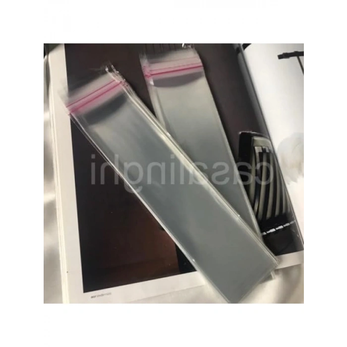 Kendinden Yapışkanlı Şeffaf Poşet Bantlı Jelatin Opp Torba - 50li