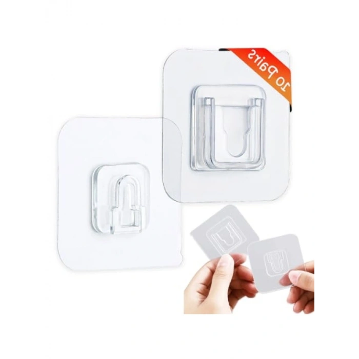 Kendinden Yapışkanlı Su Geçirmez Kancalar - 10 Çift