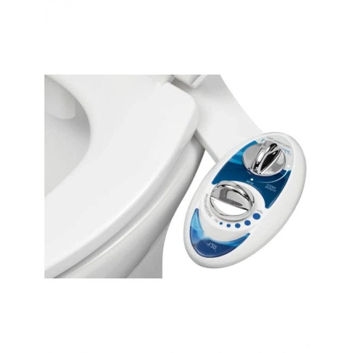 Kendini Temizleyen Mekanik Tuvalet Bidesi - Mavi/Beyaz