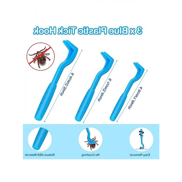 Kene Çıkarma Seti, 3 Farklı Boyutta Kene Pensi ve Cımbız