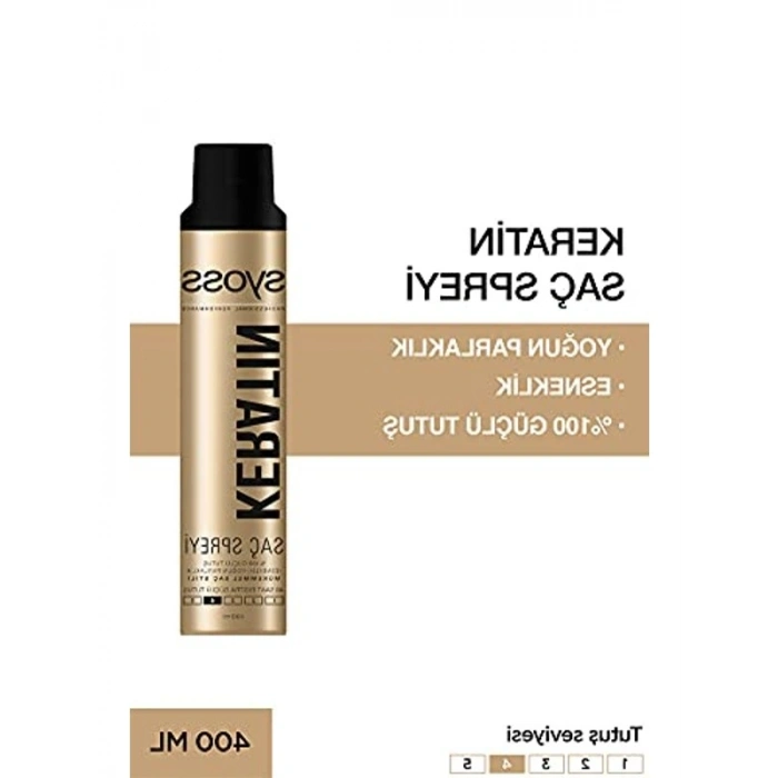 Keratin İçeren Saç Spreyi, 400 ml Hacmi ile Günlük Kullanıma Uygun