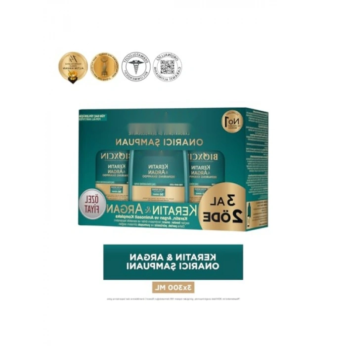 Keratin ve Argan Yağı İçeren Onarıcı Bakım Şampuanı - 300 ml