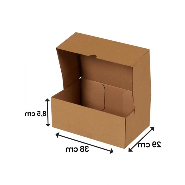 Kesimli Karton Kutu, 38x29x8.5 cm Boyutunda, 25 Adet
