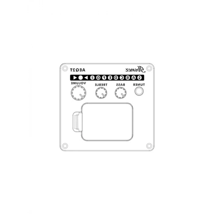 Kesitli 6 telli klasik gitar, amber parlak kaplama ile