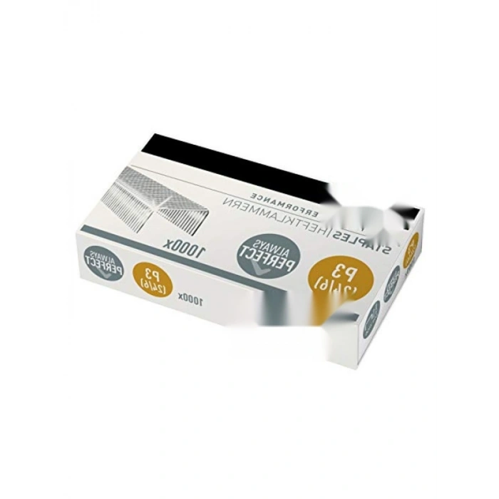 Keskin Uçlu Zımba Teli P3, 1000 Adet, Galvanizli