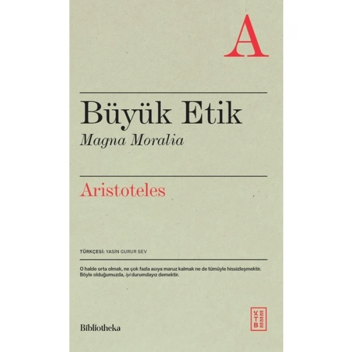 Ketebe Yayınları Büyük Etik - Aristoteles