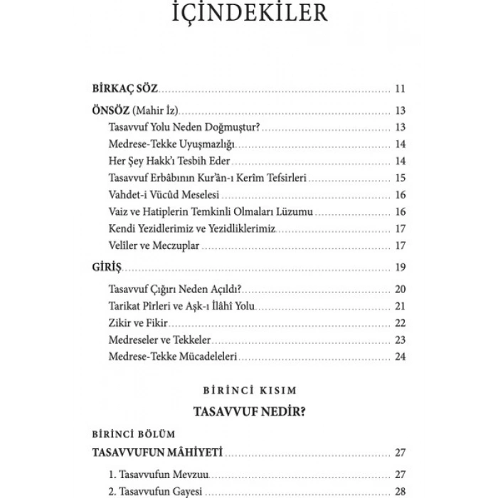 Ketebe Yayınları Tasavvuf - Mahir İz