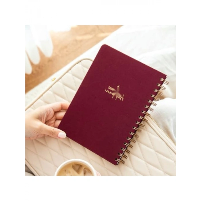 Keten Düz Çizgisiz Tarihsiz Not Defteri - A5 Boyut