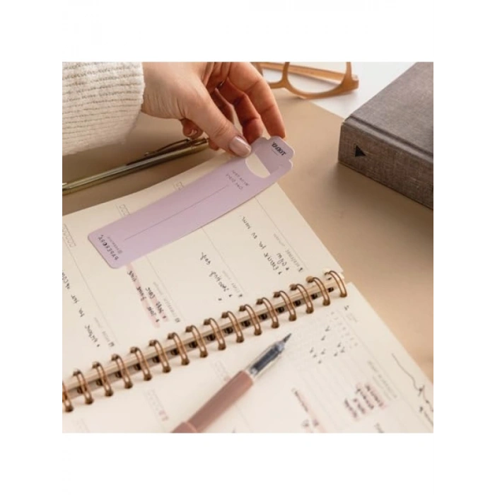 Keten Kapaklı Süresiz A5 Planlayıcı Ajanda - Krem