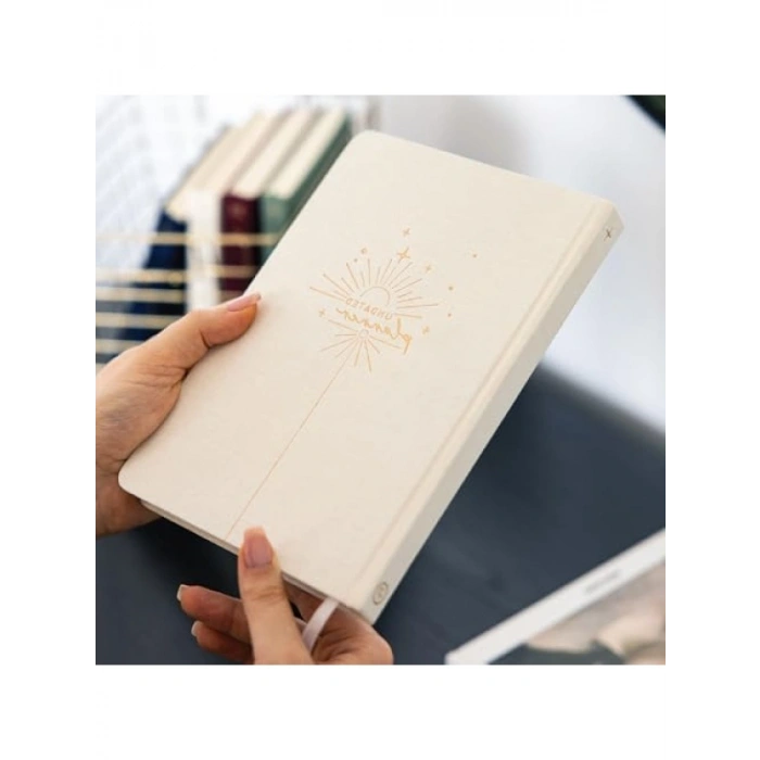 Keten Kılıflı A5 Süresiz Planlayıcı Ajanda