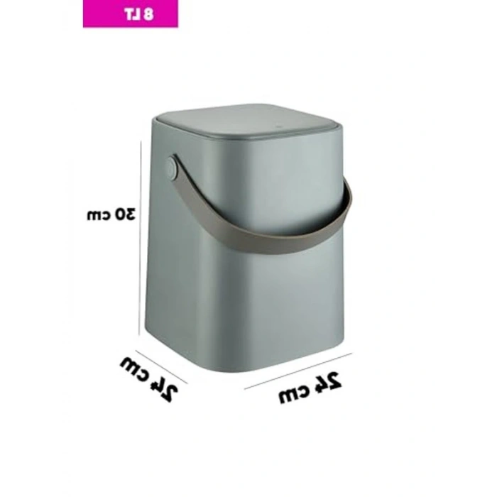 Kilitli Kapaklı 4 Litre Mutfak Çöp Kovası, Kullanışlı ve Şık Tasarım