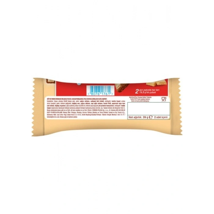Kinder Bueno White Çikolata 43,5 Gr - 30 Adet