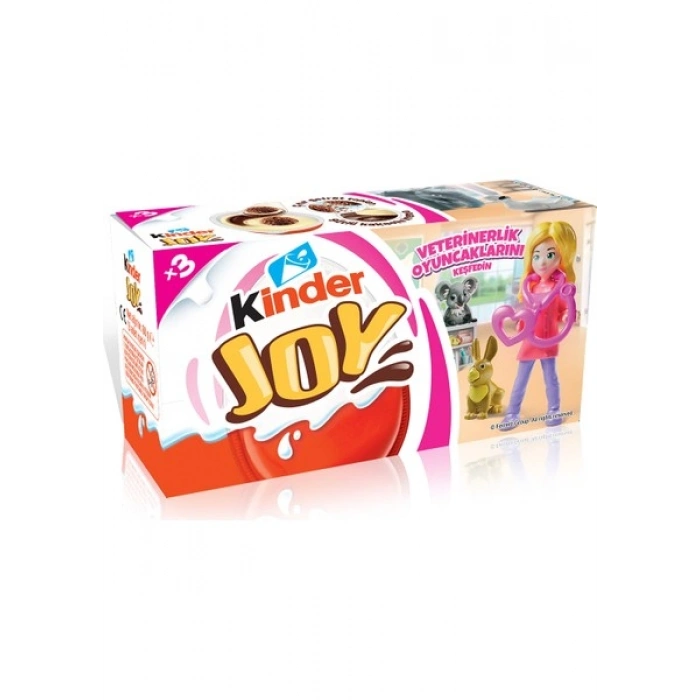 Kinder Joy Yumurta Çikolata Kızlar 20 Gr 3lü