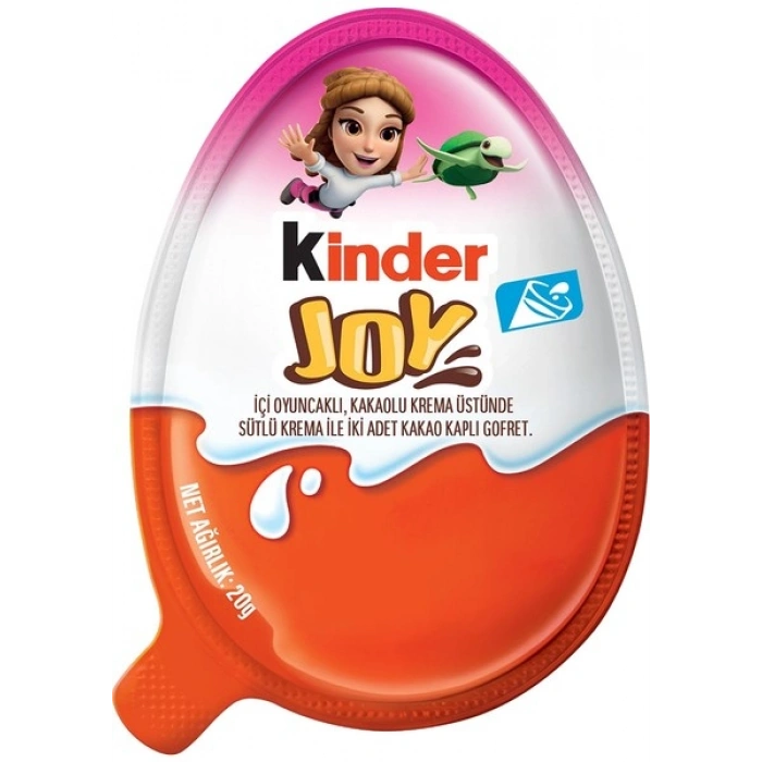 Kinder Joy Yumurta Çikolata Kızlar 20 Gr 3lü