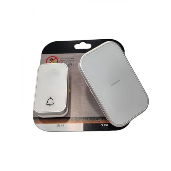 Kinetik Enerjili Kablosuz Kapı Zili, 150 m Mesafe