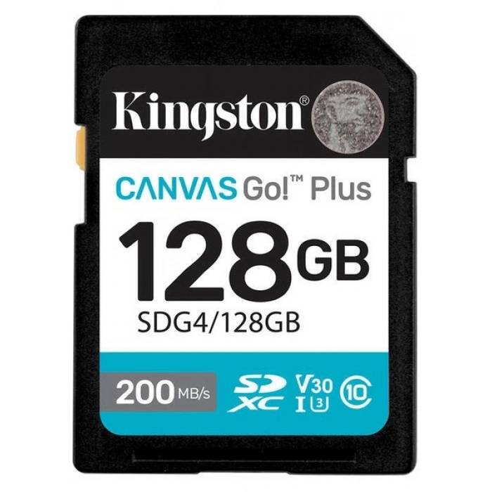 Kıngston 128GB Sd Canvas Go+ SDG4/128GB