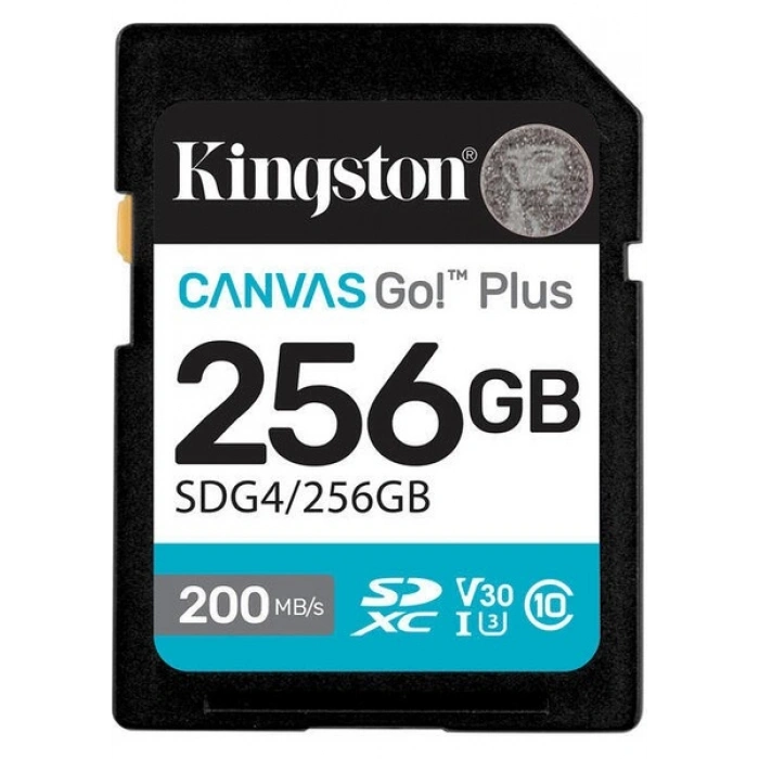 Kıngston 256GB Sd Canvas Go+ SDG4/256GB