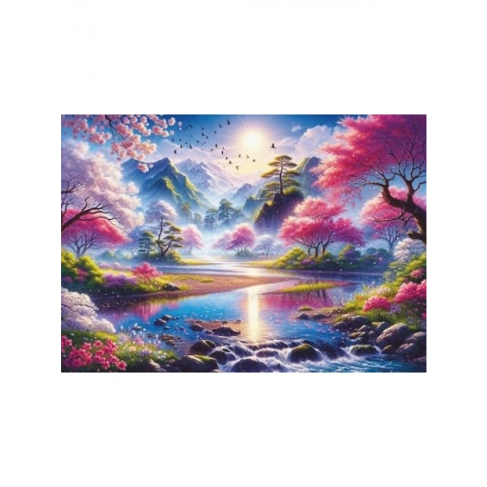 Kiraz Çiçeği Vadisi Puzzle - 1500 Parça