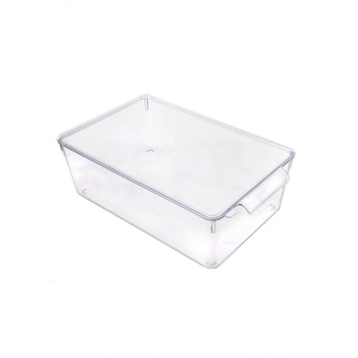 Kırılmaz Kapaklı Akrilik Buzdolabı Organizeri, X Large Boyut