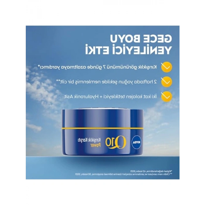 Kırışıklık Karşıtı Gece Kremi, 50 ml, Nemlendirici Özellik