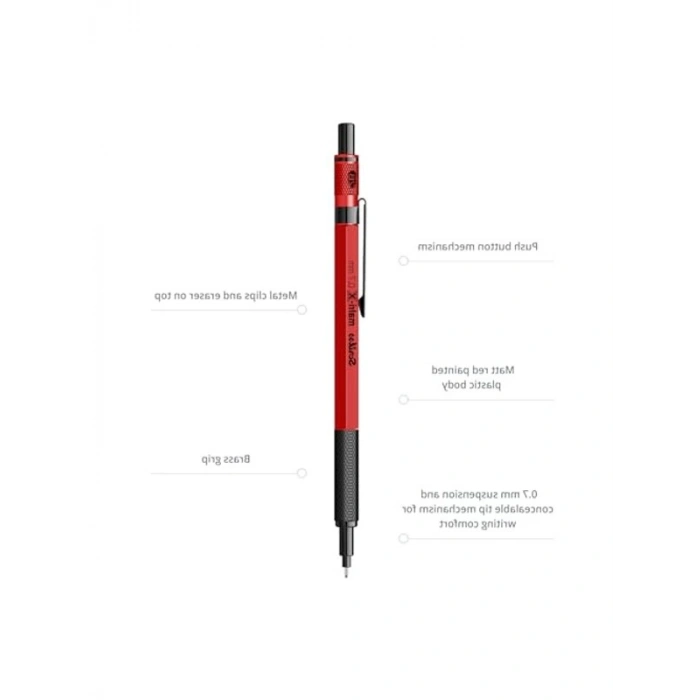 Kırmızı 0.7 mm Kalınlığında Çok Amaçlı Ofis Yazım Kalemi