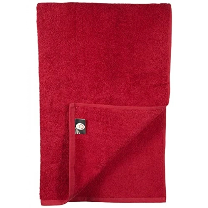Kırmızı %100 Pamuk Banyo Havlusu, 90x150 cm