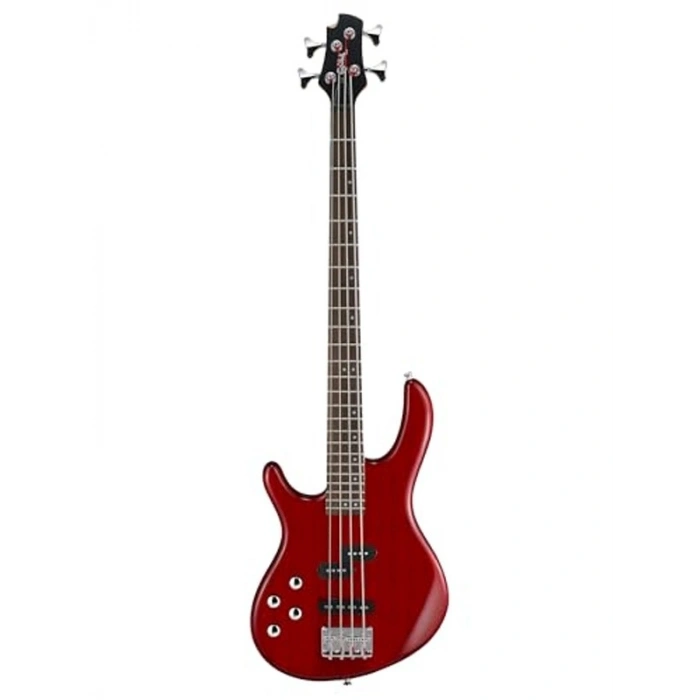 Kırmızı 4 telli bas gitar, yüksek ses kalitesi için
