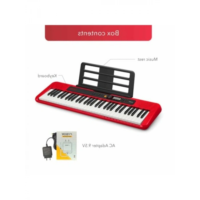 Kırmızı 61 Tuşlu Org - İnce ve Şık Tasarım