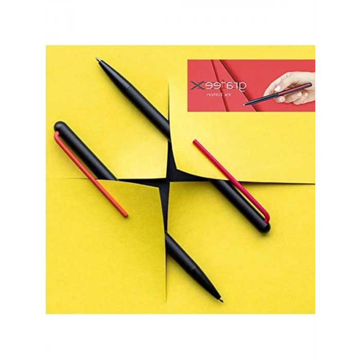 Kırmızı Bilyeli Uçlu Alüminyum Gövdeli Kalem