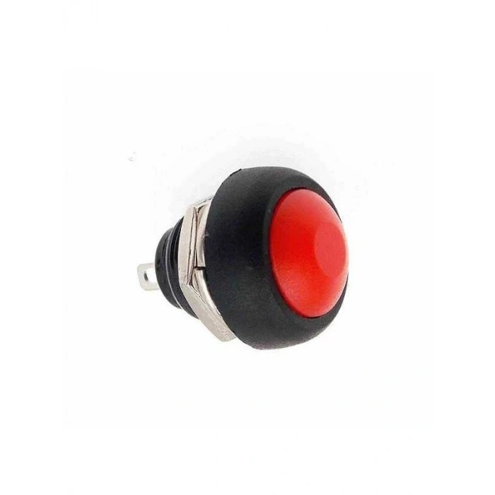 Kırmızı Buton, 12mm Boyutunda, PBS33B Model