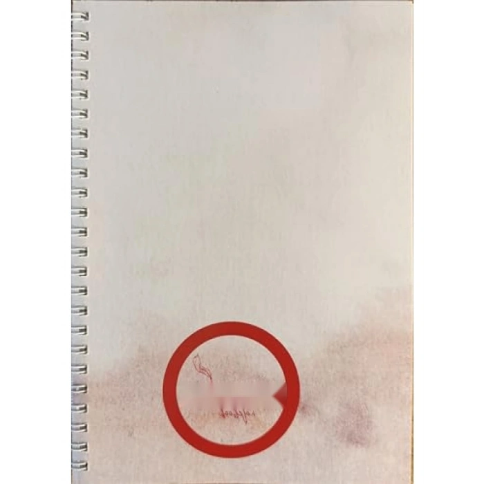 Kırmızı Çizgisiz A5 Spiralli Okul Defteri - 100 Sayfa