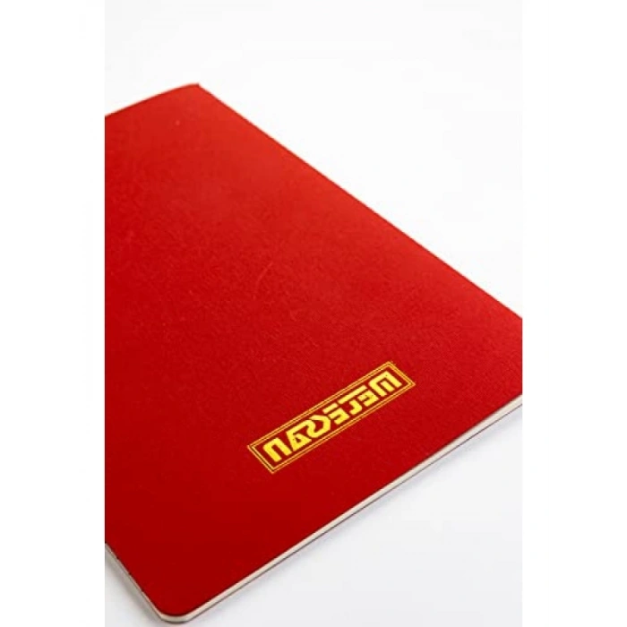Kırmızı Karton Kapaklı 17x24 cm İplik Dikişli Defter (32 Yaprak)