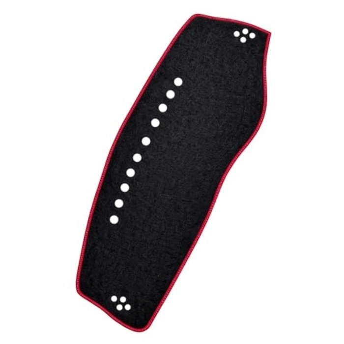 Kırmızı Kenarlı Ön Gösterge Paneli Koruma Halısı Torpido Örtüsü