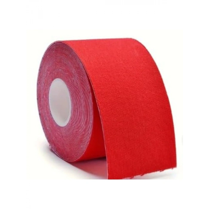 Kırmızı Kinesyo Bant, 5 cm x 5 Metre, Diz ve Baldır Desteği