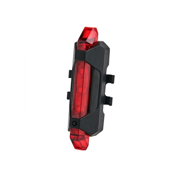 Kırmızı LED Arka Stop Lambası, USB Şarjlı ve Parlak