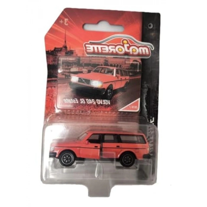 Kırmızı Metal Diecast Volvo 240 Gl Estate Modeli