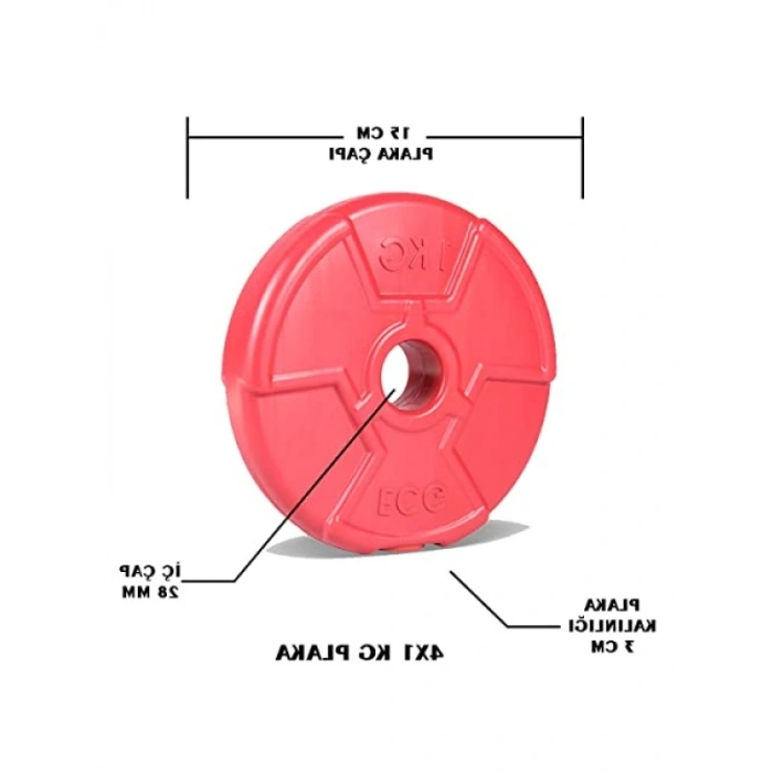 Kırmızı Özel Seri Plaka Seti - 4 Adet