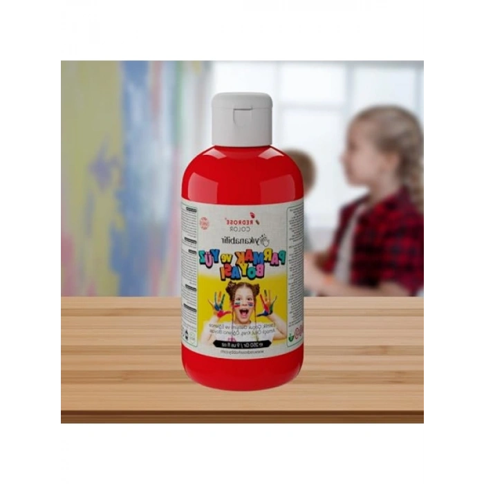 Kırmızı Parmak Boyası, 250gr