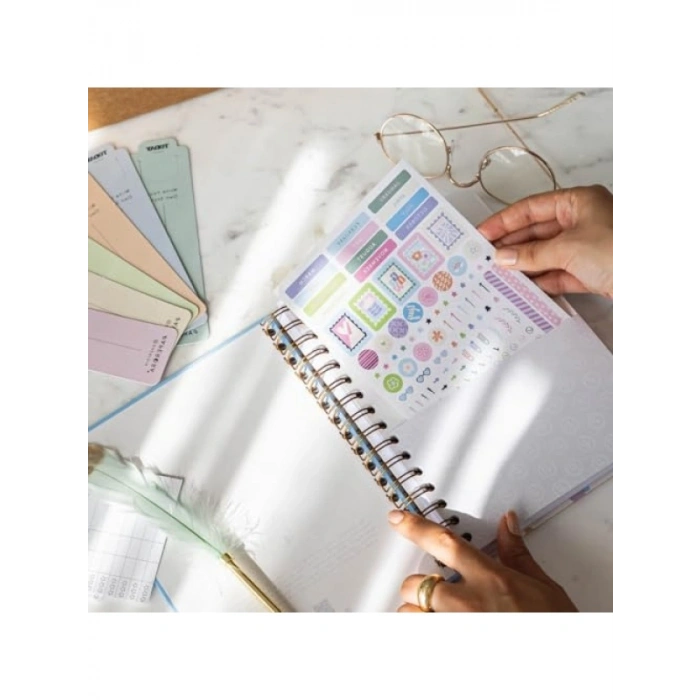 Kırmızı-Pembe Gradient Renkli A5 Spiralli Not Defteri