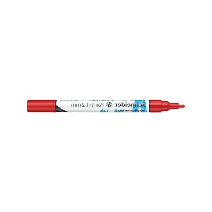 Kırmızı Renkli 2mm Kalın Akrilik Marker Kalem