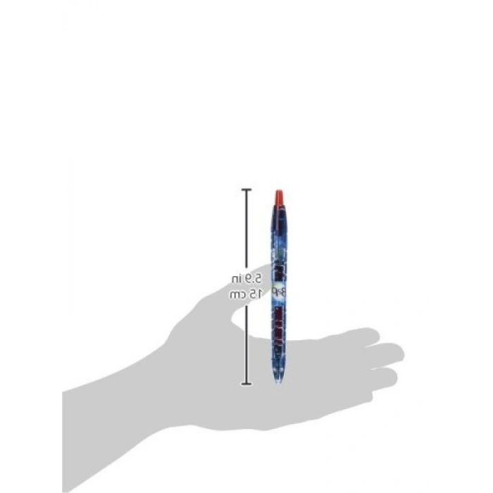 Kırmızı Renkli Jel Kalem - %89 Geri Dönüşüm